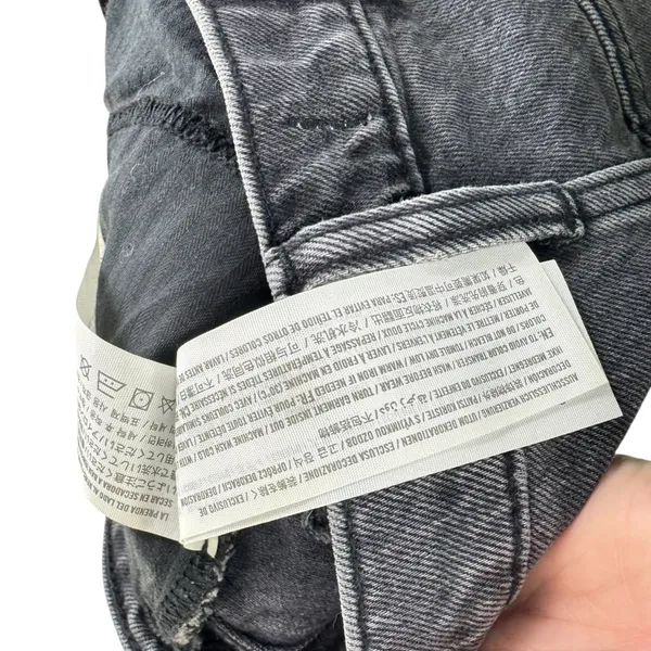 Abercrombie Fitch 90s‎ Straight Ultra High Rise Gray Wash Denim Jeans Size 2R 26 - Image 7
