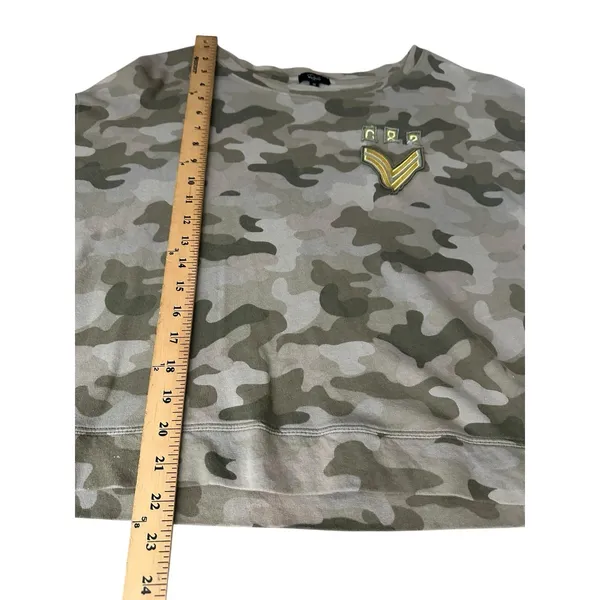 Rails Kelli Camo Sweatshirt Military Patch Detail‎ Size XS Camouflage #A6-2 - Image 9