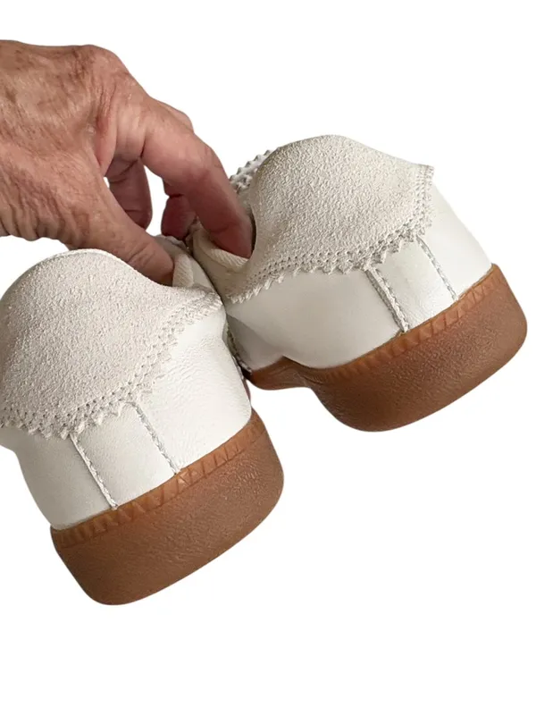 New In Box Silent D Leather Seena Sneakers White Size 6.5 Retail $150.00 - Image 7