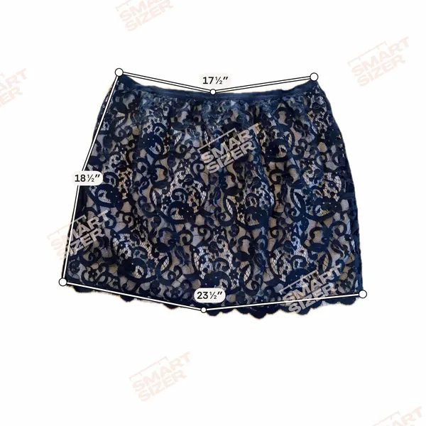 Ann Taylor LOFT Skirt Womens Size 14 Black Lace Overlay Mini Lined - Image 5