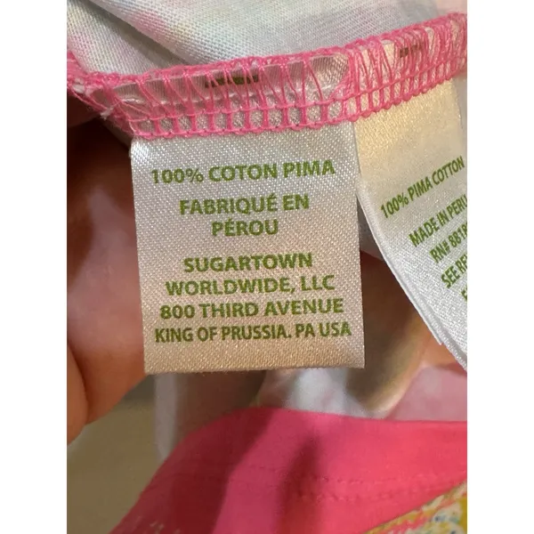 Lilly Pulitzer Beacon Pima Cotton Shift‎ Dress In Tiki Pink Royal Lime Size XXS - Image 7