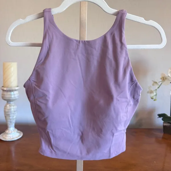 Lululemon Align High-Neck Tank Top Light Support Lavender Lux Size 8 - Image 2