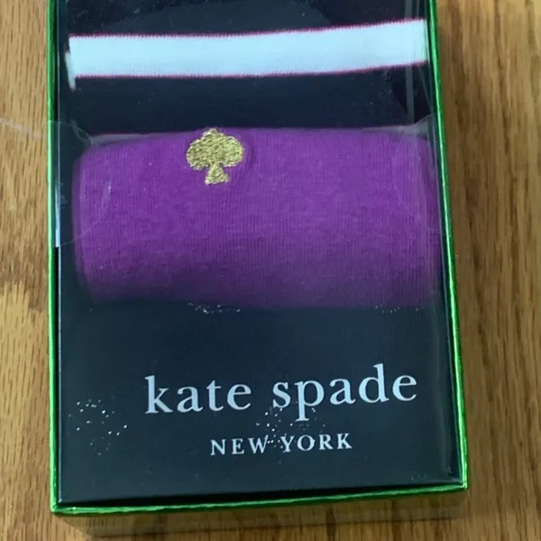 Kate Spade New York Crew Sock 3-Pack Women's One Size New in Box - Image 4