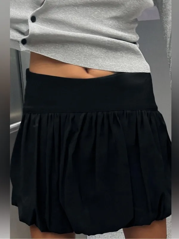 Zara Bubble Balloon Hem Mini Skirt Size Medium - Image 6