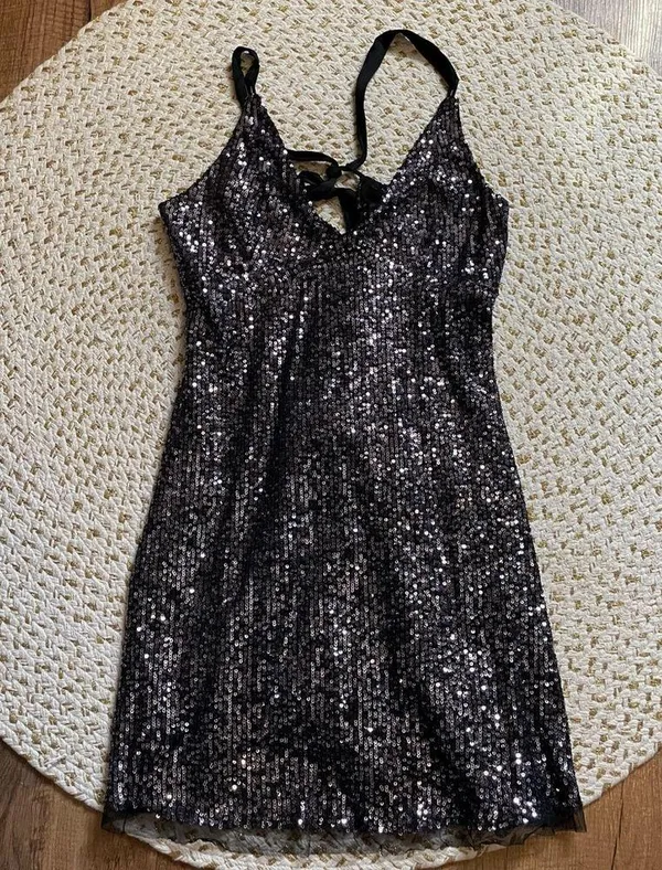 FREE PEOPLE || Gold Rush mini dress - Image 4