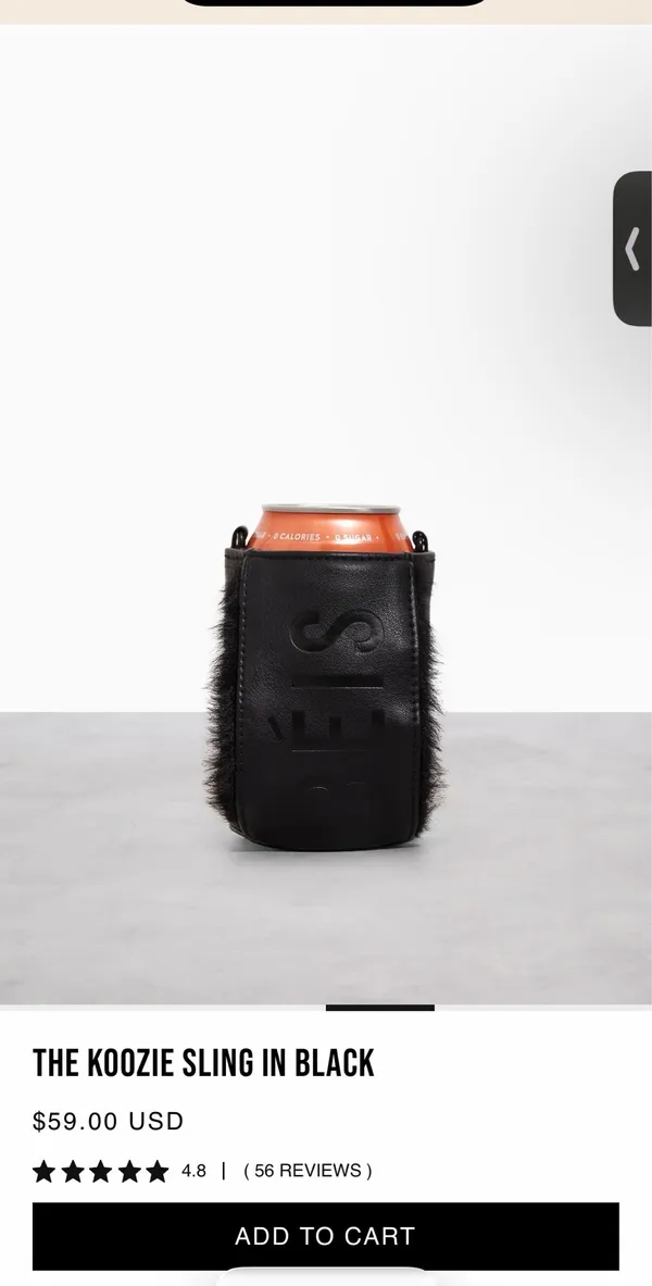 NWT BEIS the Koozie Sling in black - Image 3