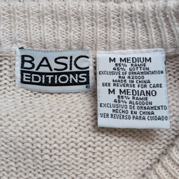 Basic Editions Halloween Sweater Vintage Pumpkins Candy Corn Novelty M Orange Size M - Image 6