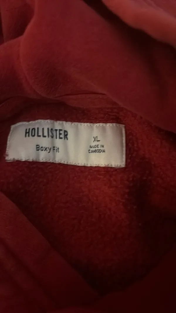 Hollister red hoodie - Image 2