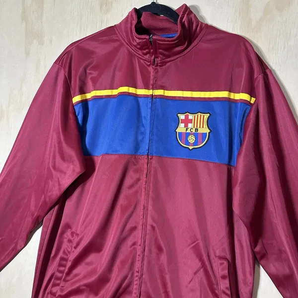 FC‎ Barcelona Officially Licensed Zipper Soccer Jacket Size Large - Image 3