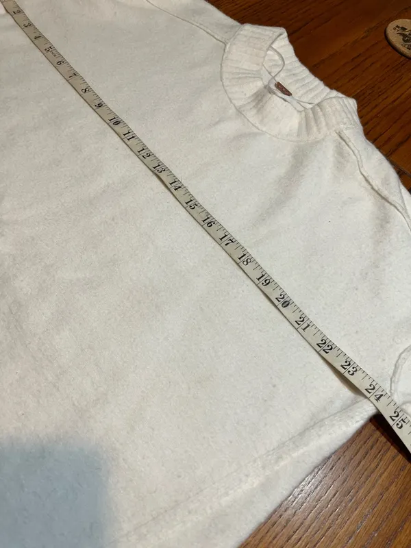 Free People Phoebe Pullover XS oversized boxy tunic style soft lg sleeve - Image 12