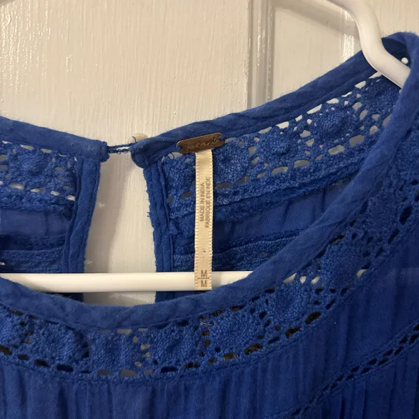 Free People Blue Floral Dress - Image 3