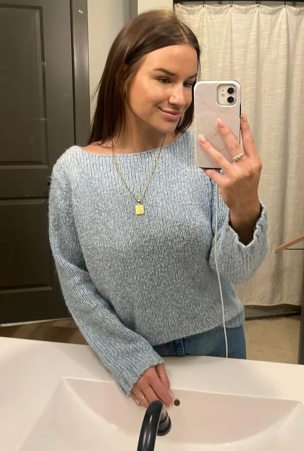 Blue Knit Sweater - Image 5