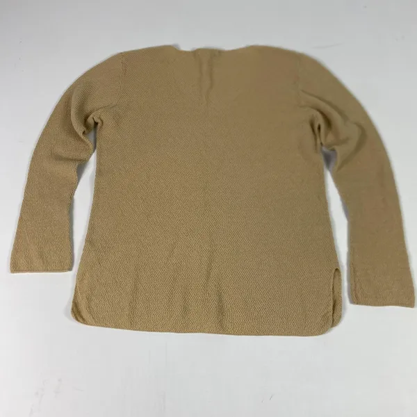 Boston Proper Sweater Womens Medium Beige‎ V Neck Long Sleeve Knit Pullover - Image 7