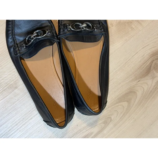 Coach Fortunata Loafers Black 8.5B Womens Bit Moccasin Driving Shoes - Image 7