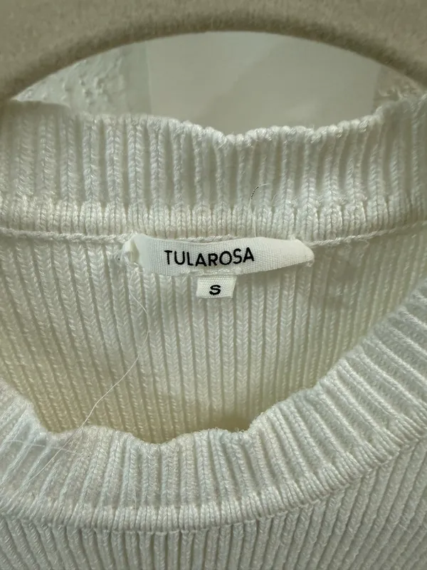 Tularosa Knit Ruffle Sleeve Sweater Top - Image 2
