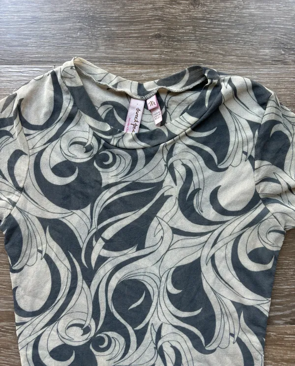 Vintage y2k short sleeve mesh top - Image 2