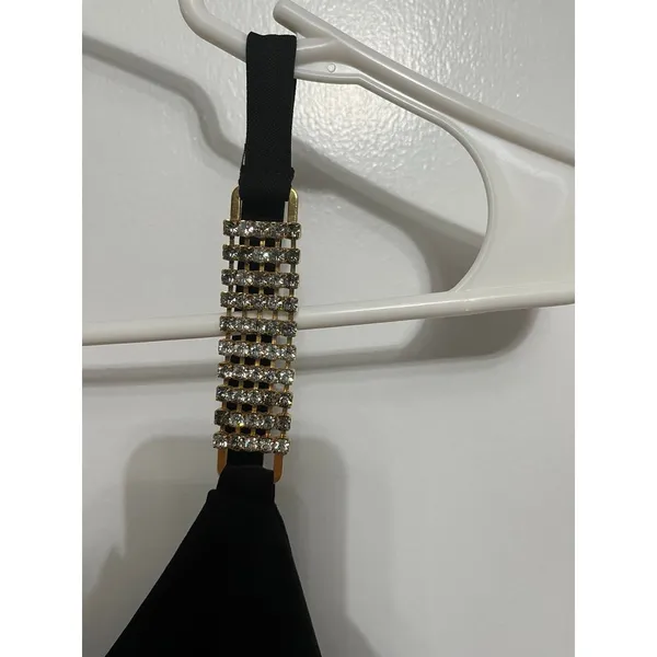ABS Allen Schwartz sexy little mini black dress size small petite - Image 3