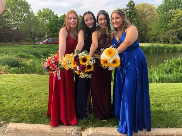 Burgundy Prom Dress - Image 3