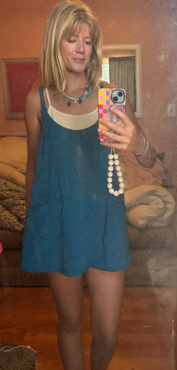 teal romper dress - Image 3