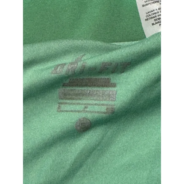 Nike Women Running Shorts Blue Green Just Do It Dri Fit‎ Athletic Size small - Image 2