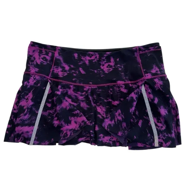 Lululemon Hit Your Stride Skirt Breezie Regal Plum Black / Black Size 10 Skort - Image 7