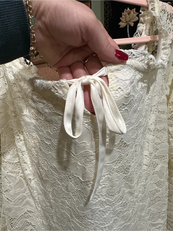 Torrid Ivory Lace Long Sleeve Blouse – Size 1X (14/16) – NWT - Image 6