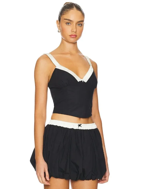 NIA Serafina Sleeveless Top in Black Small Womens Tank - Image 2