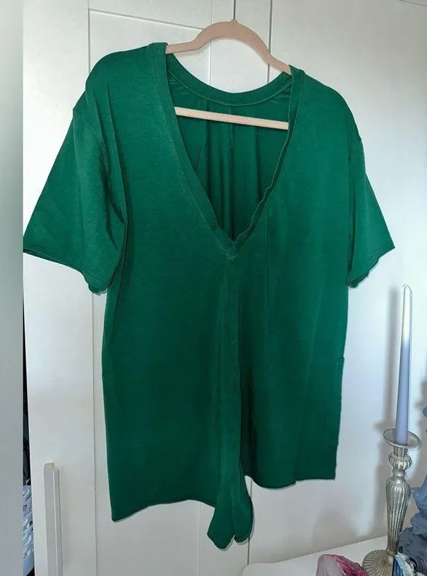 New FP Movement Hot Shot Tee Romperp In Heritage Green Sold Out Color - Image 3