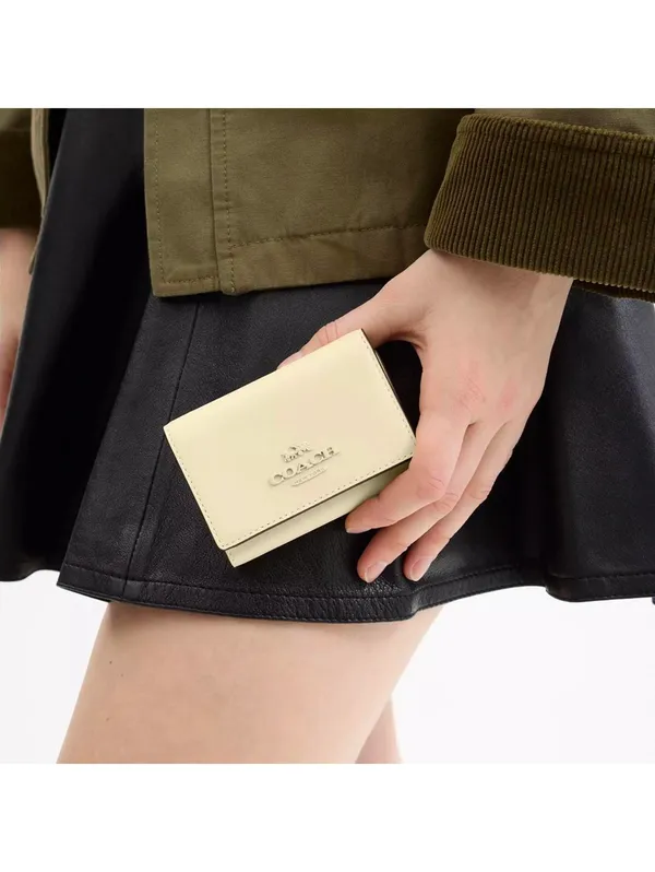 Coach Micro Wallet NEW IM/Moonlight Calf Leather - Image 2