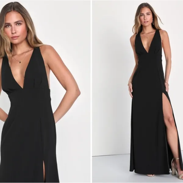 LULU's Prom Wedding Special Event Modern Chic Sexy Mermaid Maxi Dress - Image 3