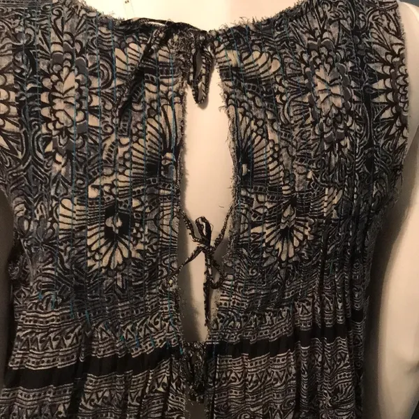 Free People one paradise stars tank pin-tucked embroidered tank triple tie back - Image 8
