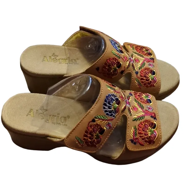 Alegria By Pg Lite Linn Cognac Needles And Pins Sandals Size 37 - Image 6