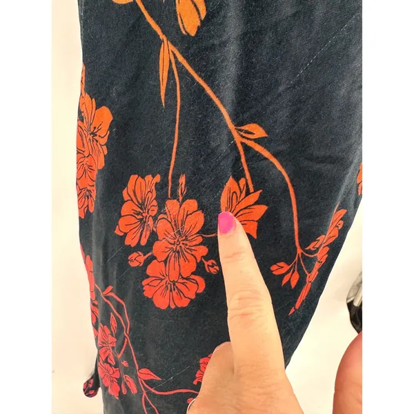 Anthropologie Conditions Apply Floral Maxi Slip‎ Dress XS Tropical Ombre Resort - Image 12