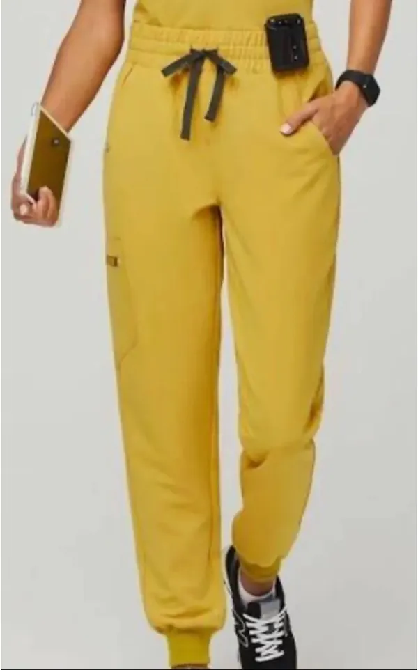 Light Gold FIGS Scrubs Set - Image 3
