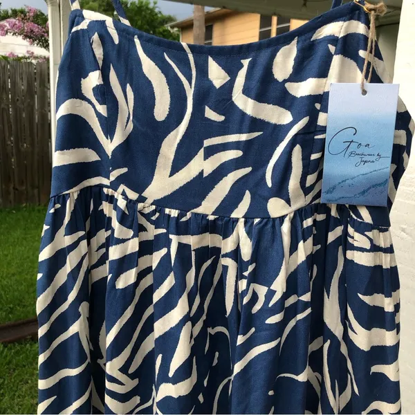 Japna NEW Goa Beachwear Tiger Print Maxi Dress S - Image 3