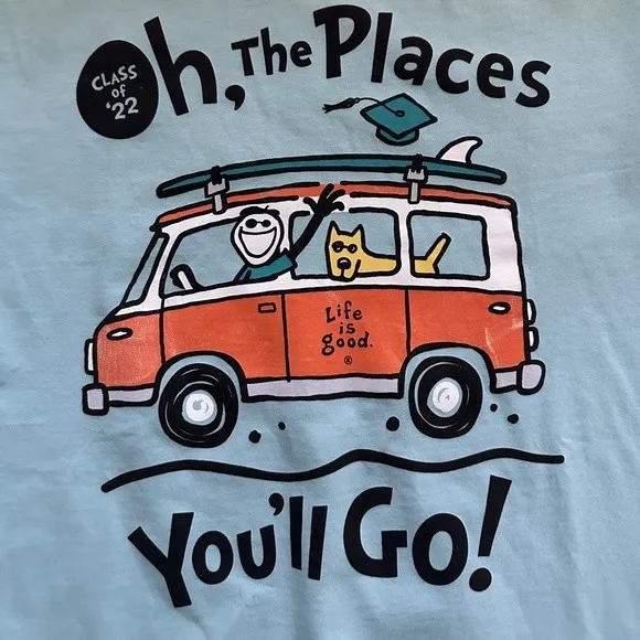 Life is Good x Dr Seuss Class of 2022 Crusher T-shirt - Image 3