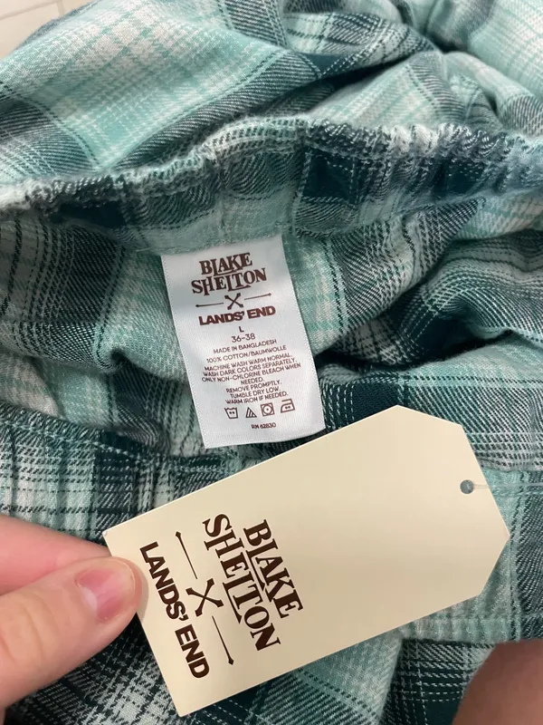 Lands' End Plaid Pajama Pants - Image 3