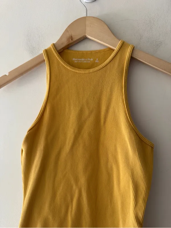 Abercrombie & Fitch Yellow Ribbed Bodysuit‎ - Image 2