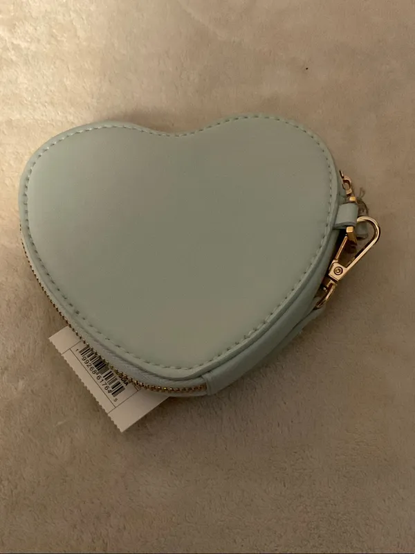 a new day Light Blue Heart Wristlet with Pink "TEXT ME" Detail - Image 4