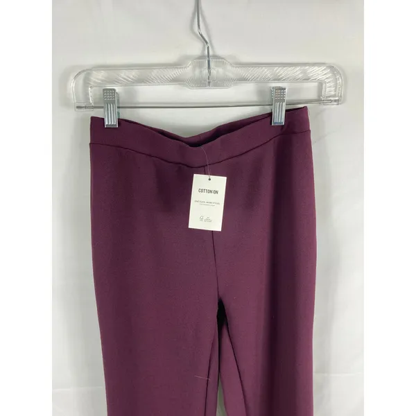 NWT Cotton on Purple Flare Pant in Wine Size XS - Image 4