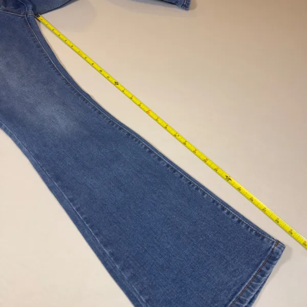 Fire & Rain Denim Womens High Rise Flare Leg Jeans Medium Wash Blue Size 7 Youth - Image 7