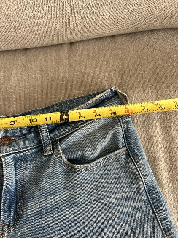 Vtg Hollister Y2K 90s Jeans Low Rise Blue 8R - Image 8