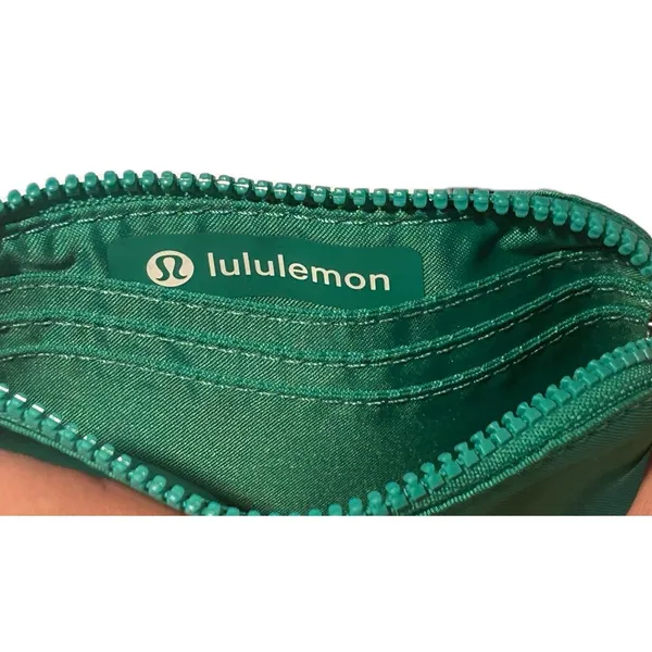 Lululemon Dual Pouch Wristlet & Clippable Card Pouch OS Green Teal NEW NWT - Image 12
