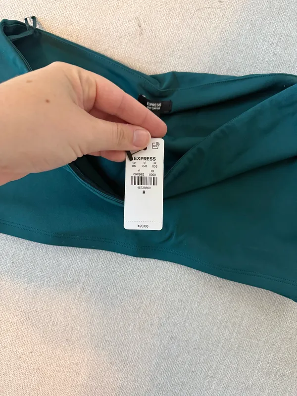 Express Teal tube top - Image 2