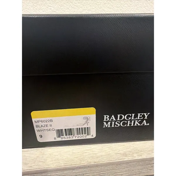 New Badgley Mischka Blaze II Satin Ankle Wrap Stiletto Pumps Size 6 - Image 12