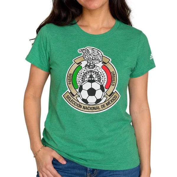 Adidas Mexico El Tri Green Soccer Tee Large 2015 Seleccion Mexicana - Image 2