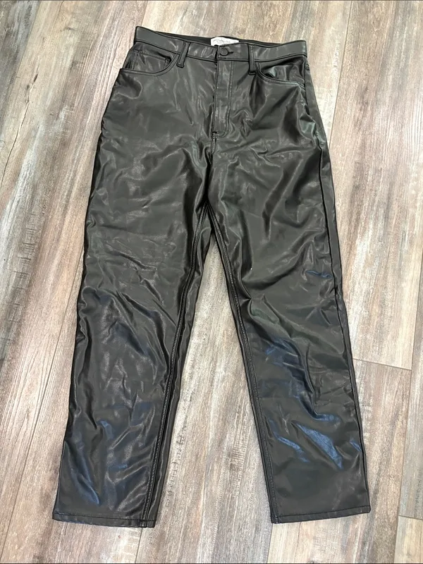 Abercrombie & Fitch faux leather pants - Image 3