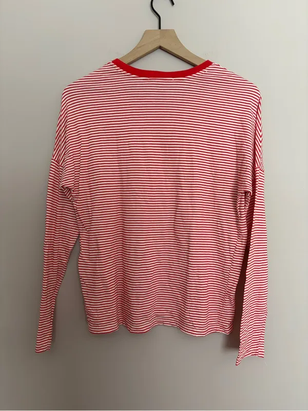Marine Layer Valerie Striped Long Sleeve Shirt Small - Image 3