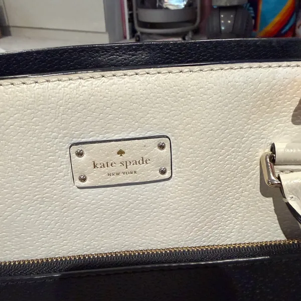 Kate Spade Black and White Tote Bag - Image 2
