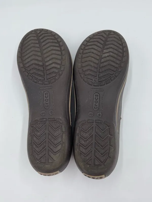 Crocs Crocband Winter Flats Mary Jane Shoes Women's Size 9 Brown Lined Y2K - Image 8